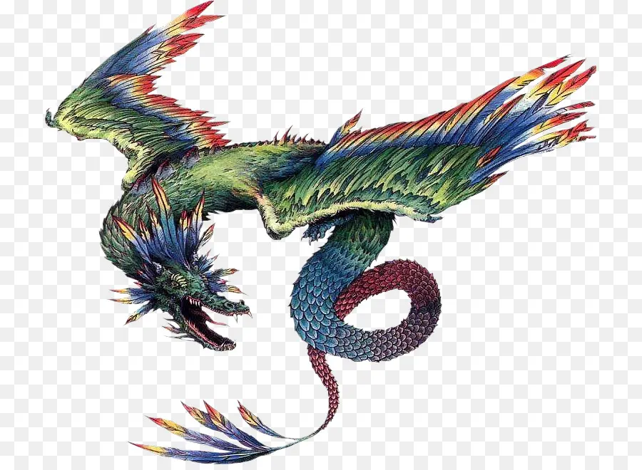 Dragon Coloré，Mythique PNG