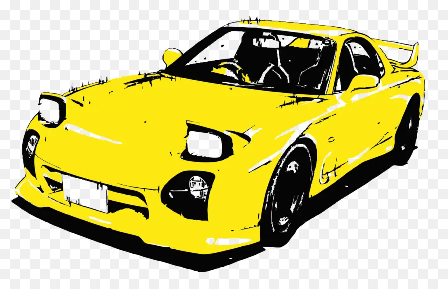 Mazda Rx7，Keisuke Takahashi PNG