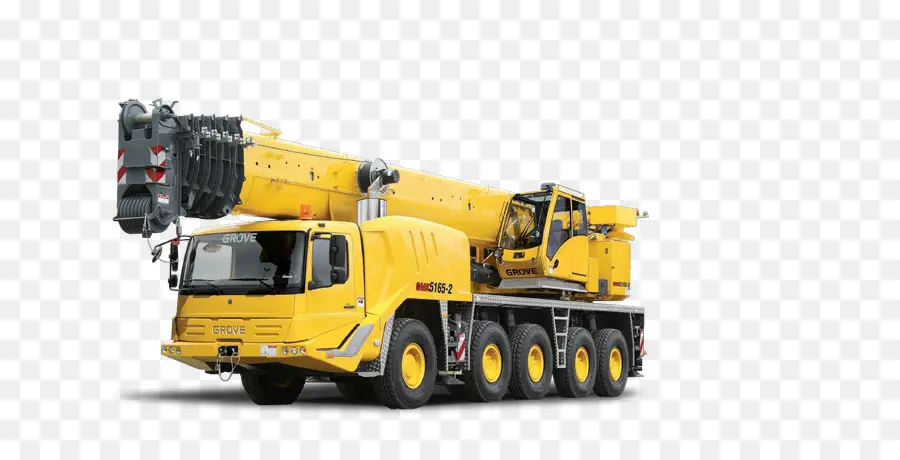 Camion Grue Jaune，Grue PNG