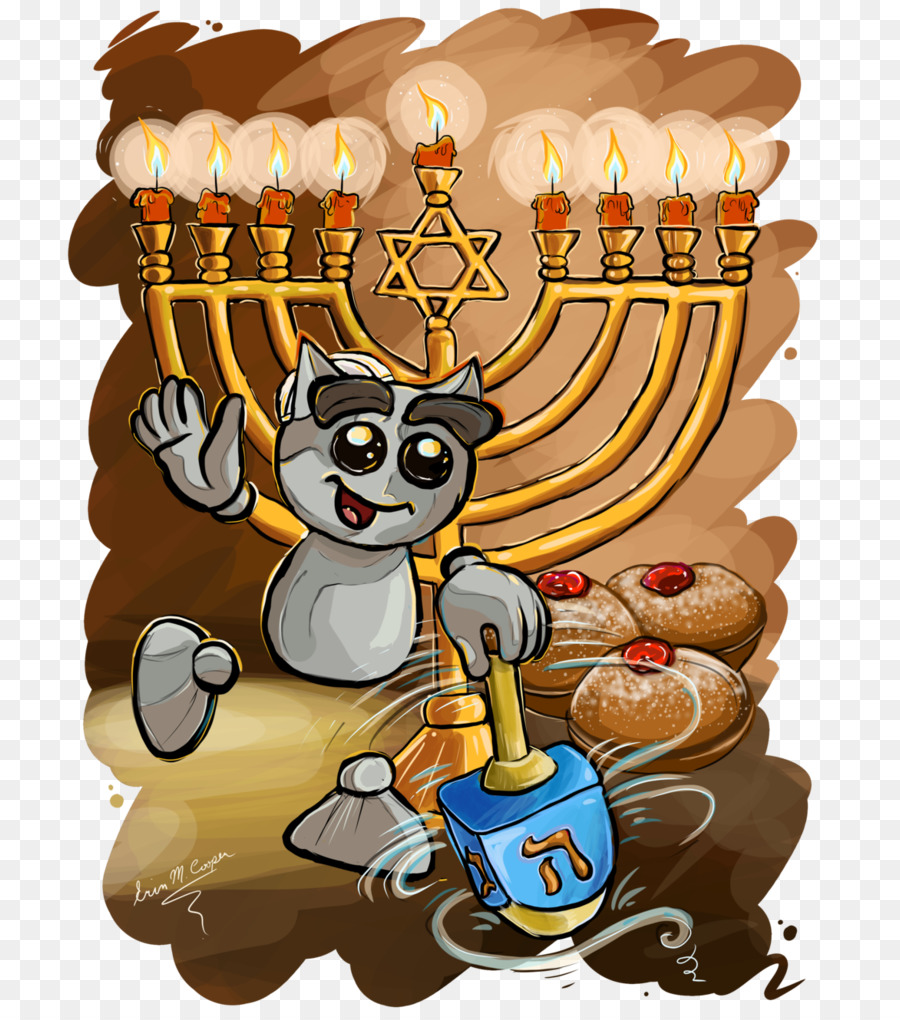 Célébration De Hanoukka，Menorah PNG