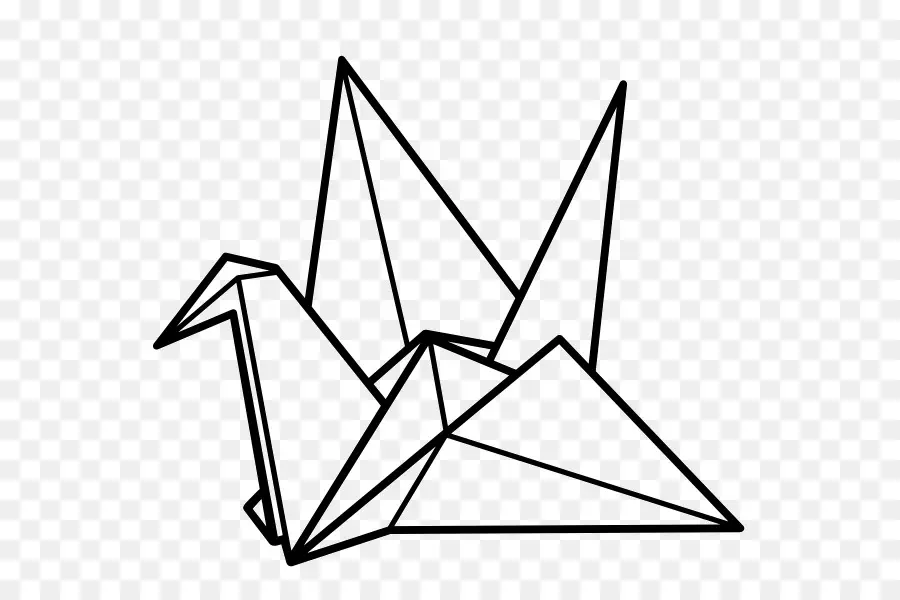 Grue En Origami，Papier PNG