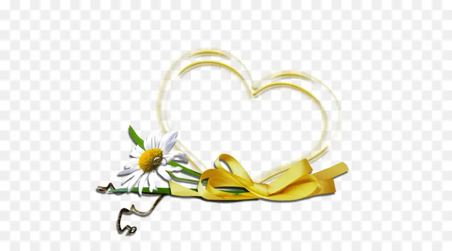 Coeur Et Marguerite，Fleur PNG