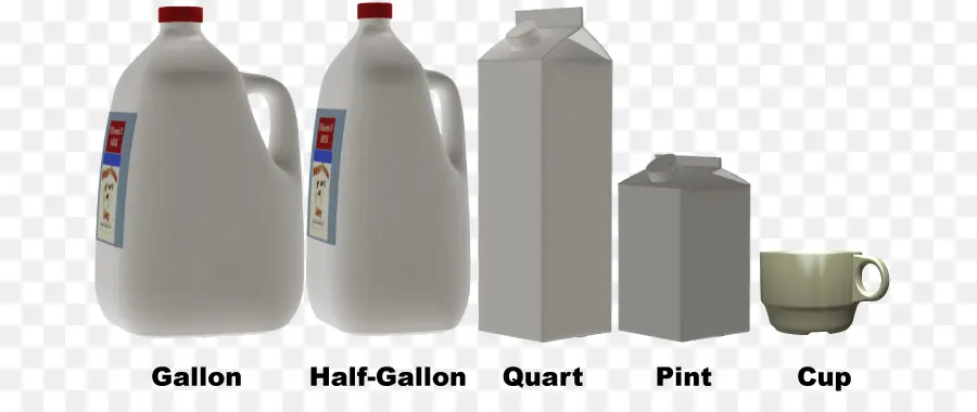 Gallon Et Autres Conteneurs，Lait PNG