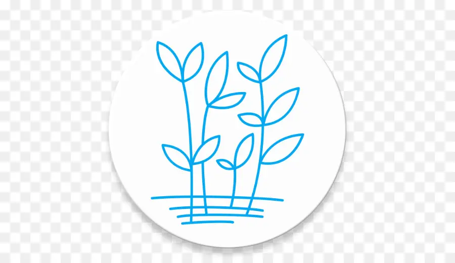 Plante Bleue Griffonnage，Feuilles PNG