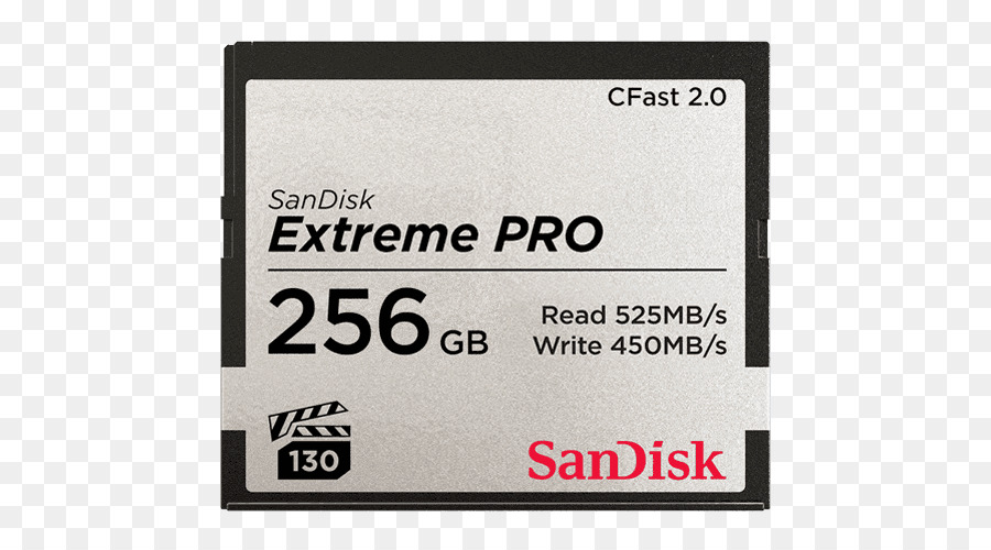 Cartes De Mémoire Flash，Sandisk Extreme Pro Cfast 20 Carte Mémoire PNG