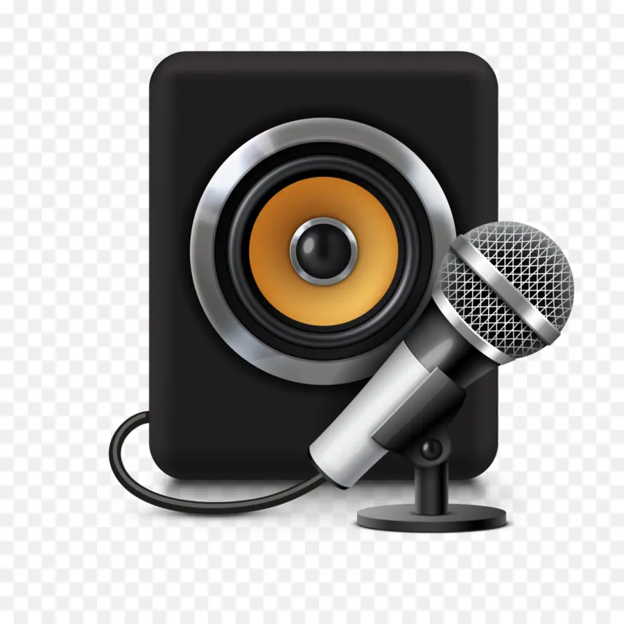 Microphone Et Haut Parleur，Son PNG