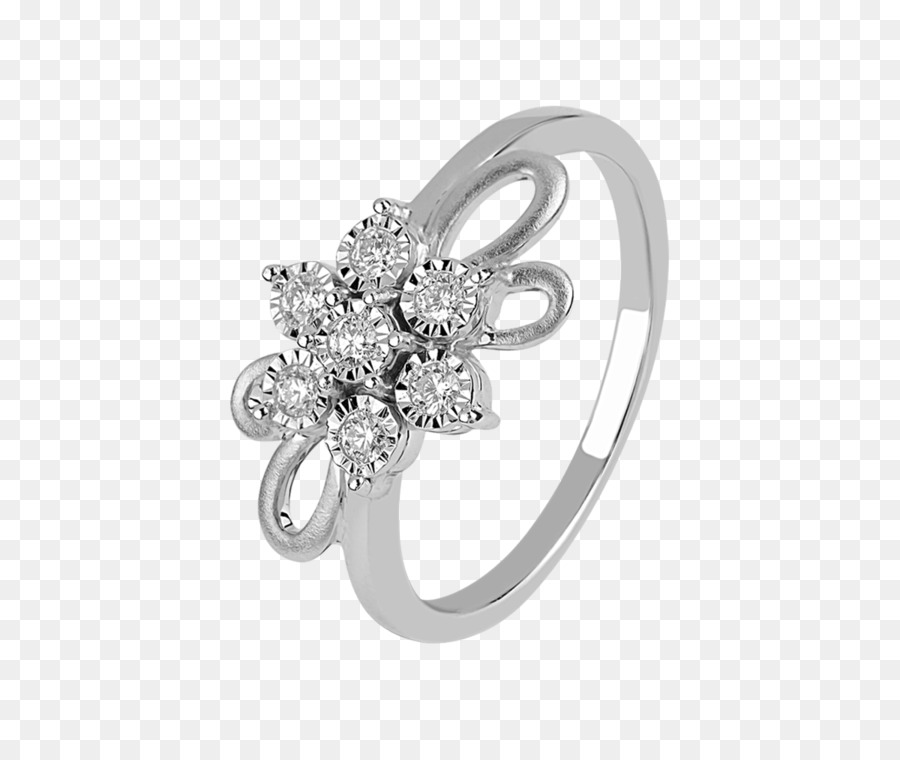 Bague Fleur，Diamant PNG