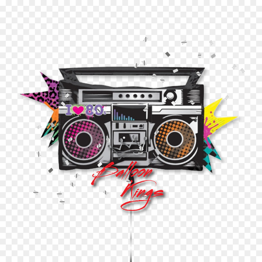 Boombox，Années 80 PNG