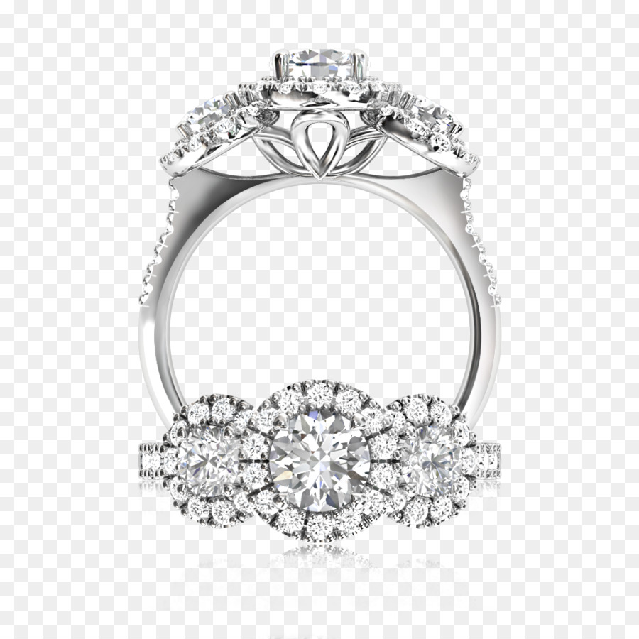 Bague En Or，Diamant PNG