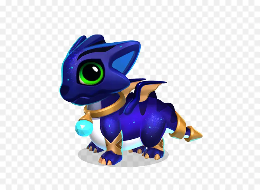 Dragon Mignon，Bleu PNG