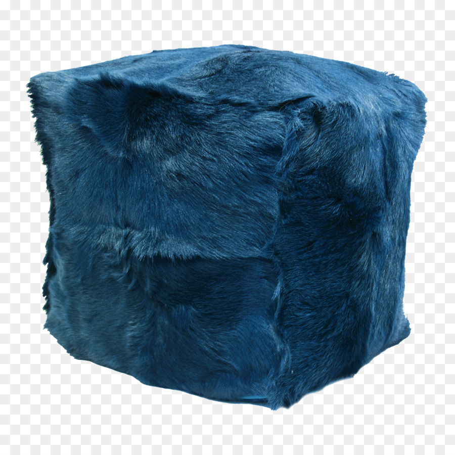 Cube à Fourrure Bleu，Doux PNG