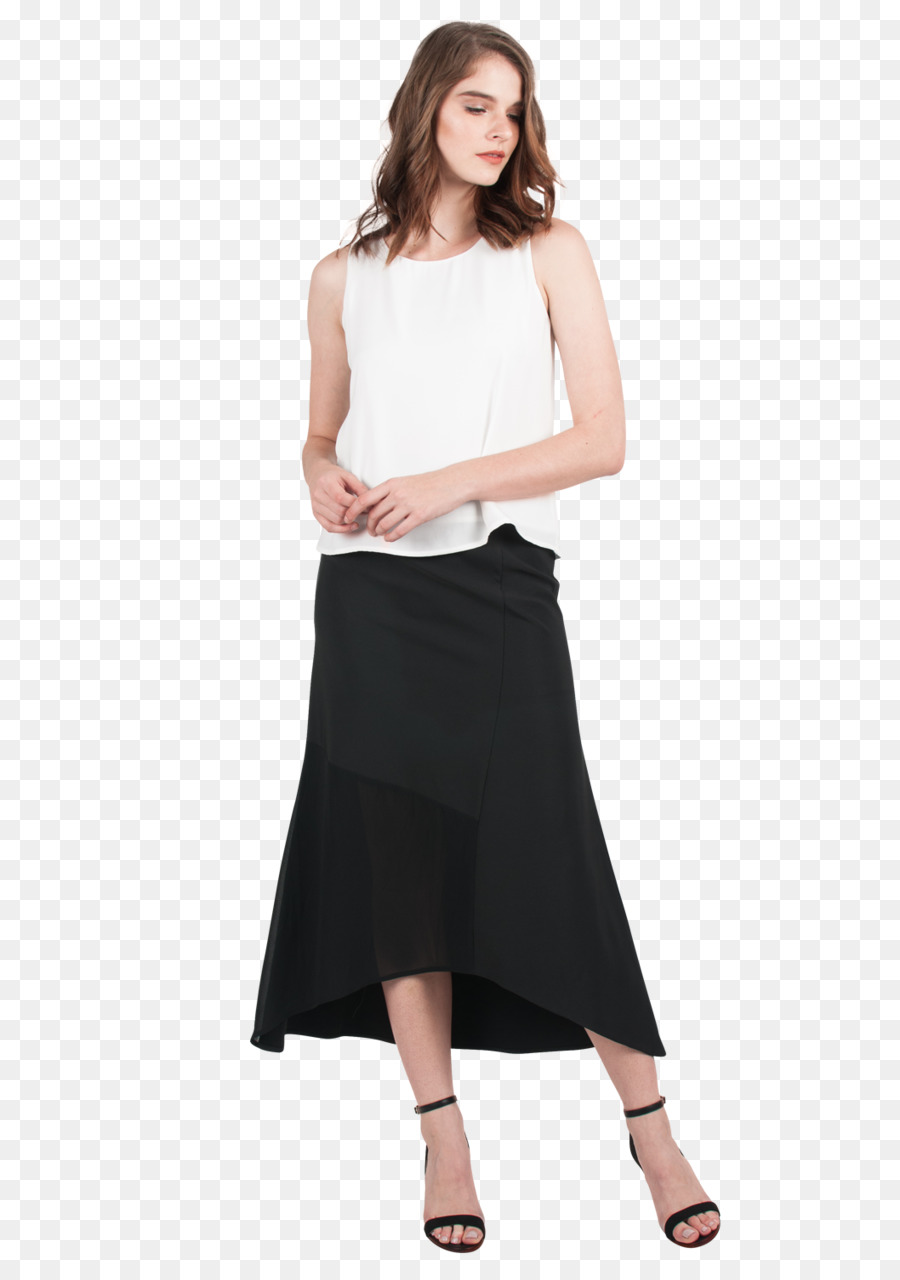 Femme En Jupe Noire，Mode PNG