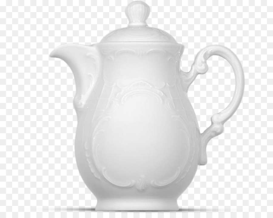 Théière Blanche，Porcelaine PNG