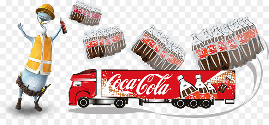 Camion Coca Cola，Boisson PNG