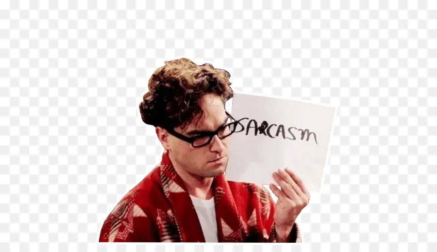 Homme Avec Signe De Sarcasme，Lunettes PNG