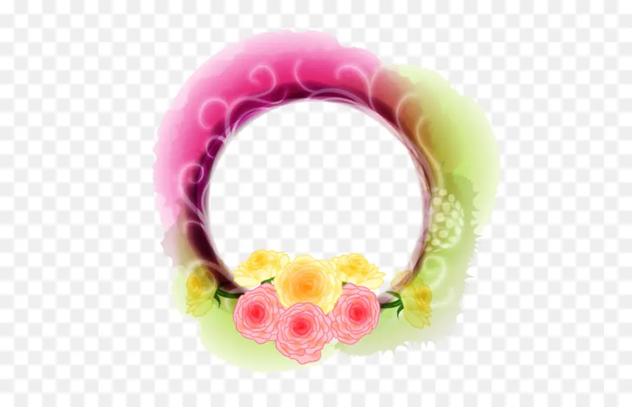 Couronne Florale，Fleurs PNG