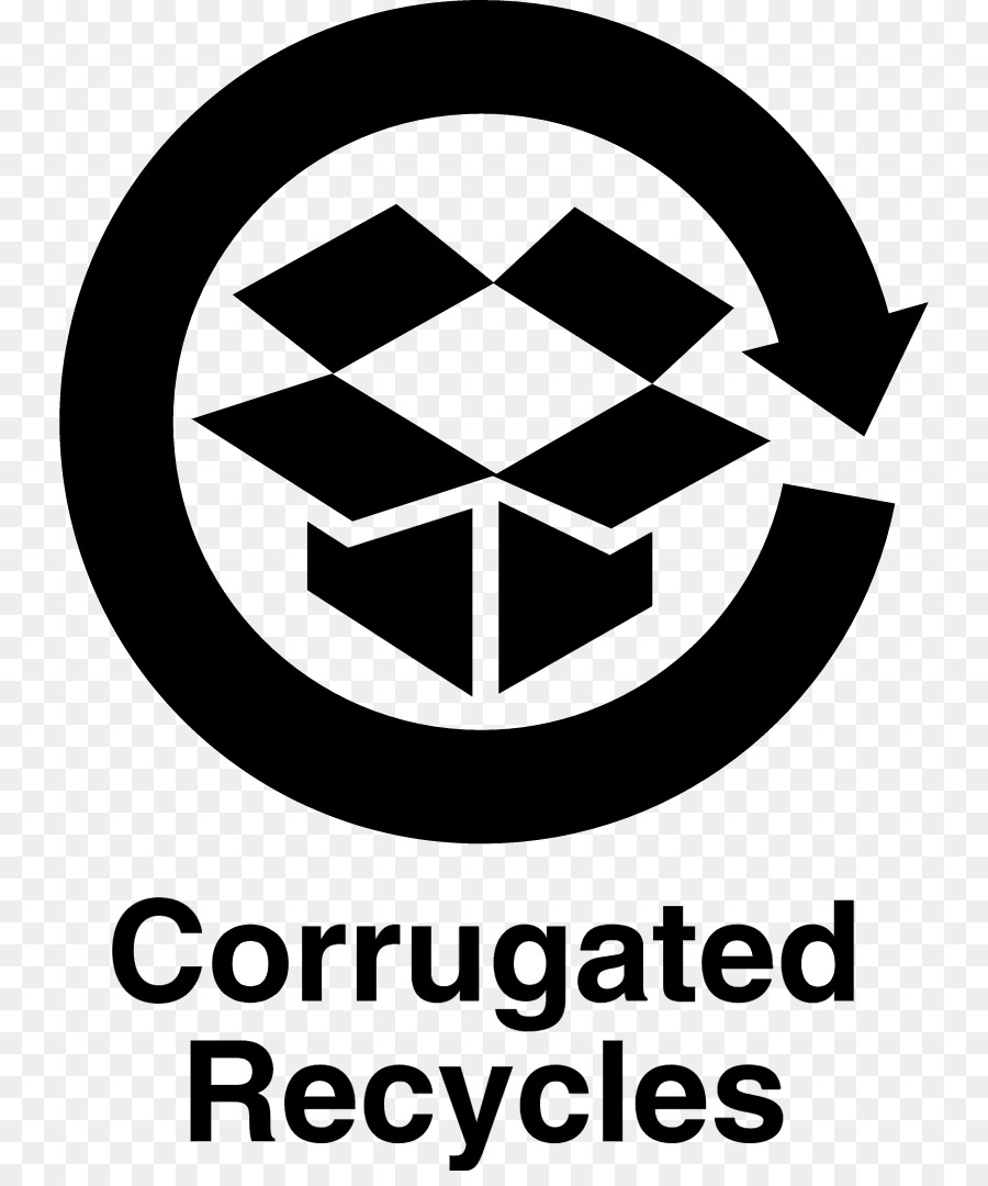 Logo De Recyclage Du Carton Ondulé，Recyclage PNG