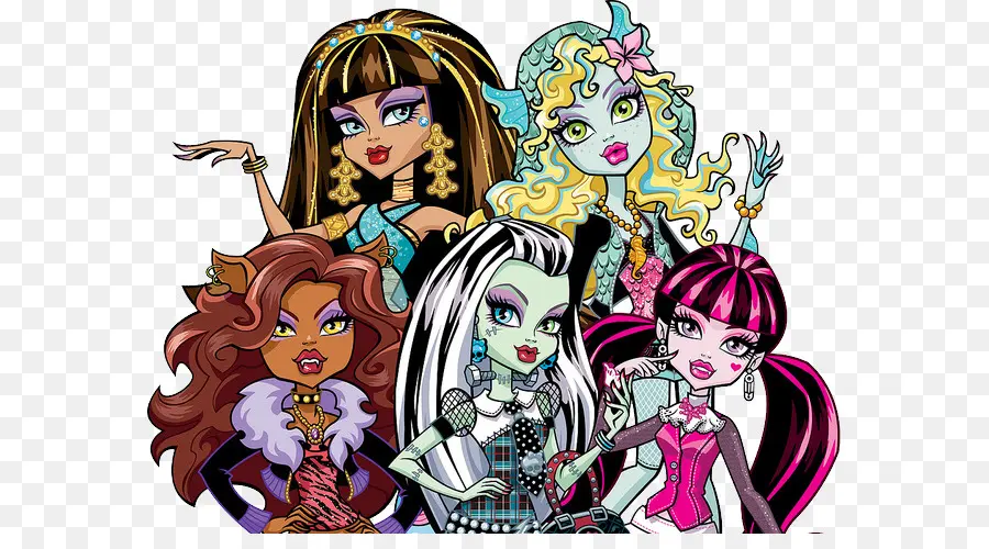 Personnages De Monster High，Poupées PNG