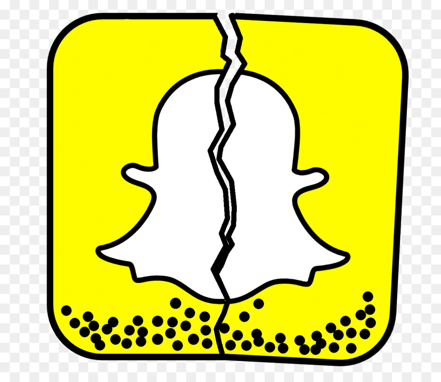 Logo Snapchat Cassé，Réseaux Sociaux PNG