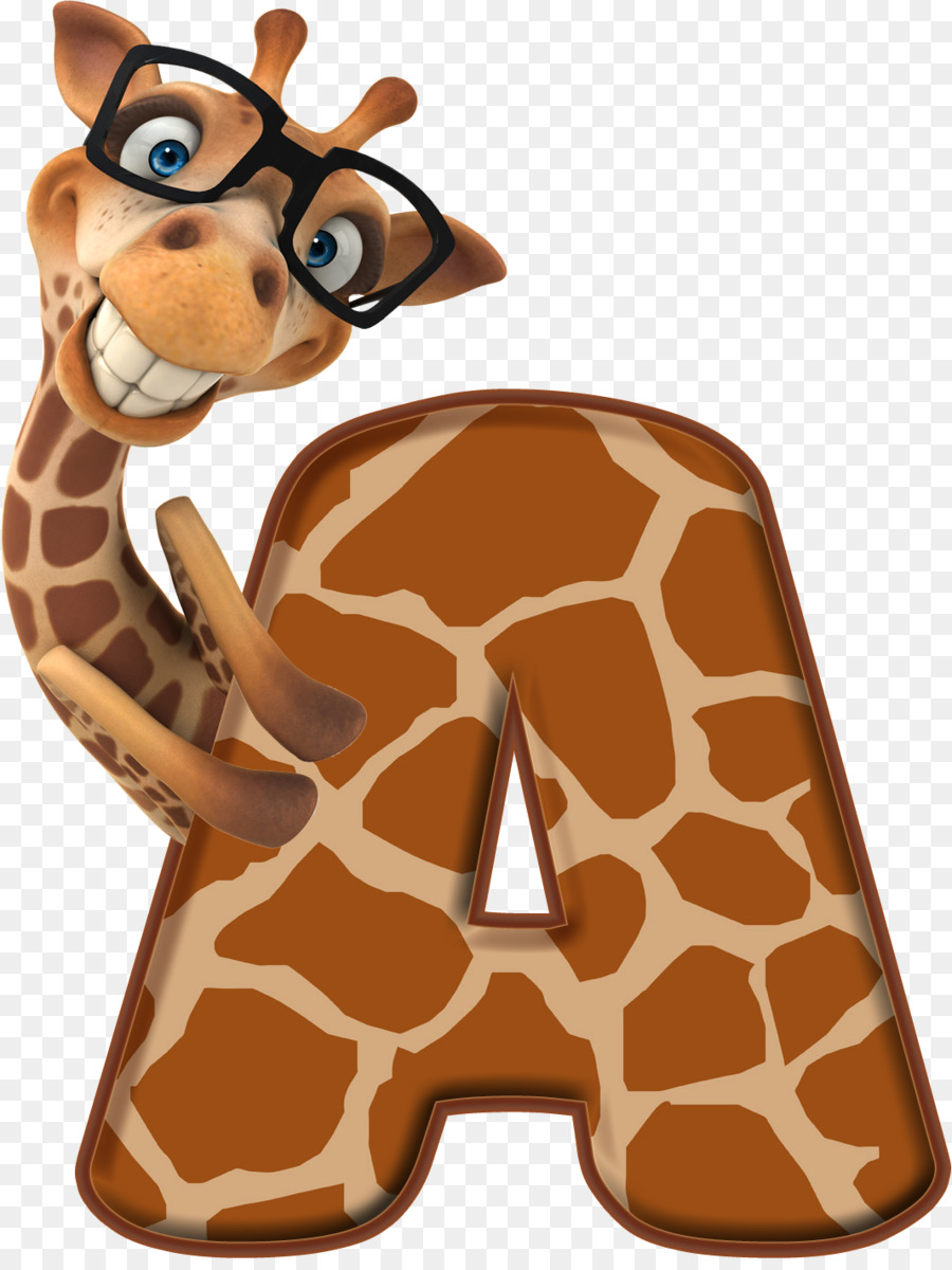 Girafe Avec Lettre A，Girafe PNG