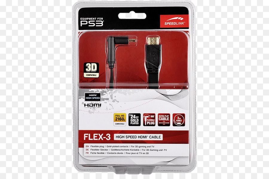 Câble électrique，Flex3 Câble Hdmi Haute Vitesse Noir Accessoire PNG