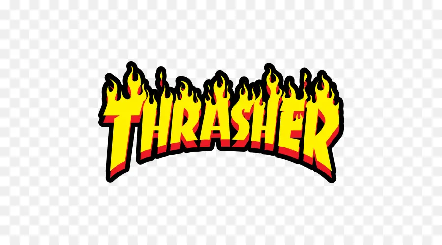 Logo Thrasher，Flammes PNG