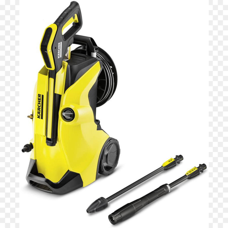 Le Lavage Sous Pression，Karcher K4 1324005 Complète De Contrôle à La Maison De La Pression Rondelle Jaune PNG