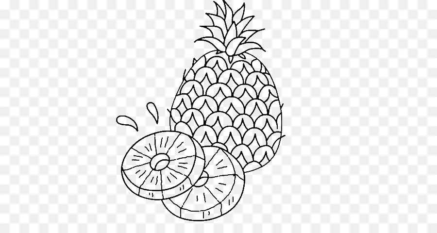 Ananas，Tranches PNG