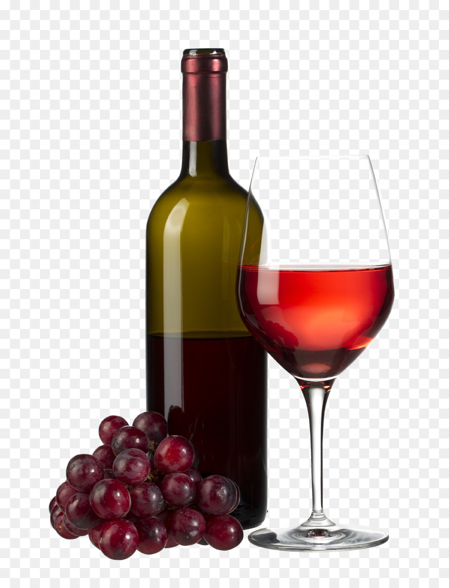 Vin Rouge Et Raisins，Verre PNG