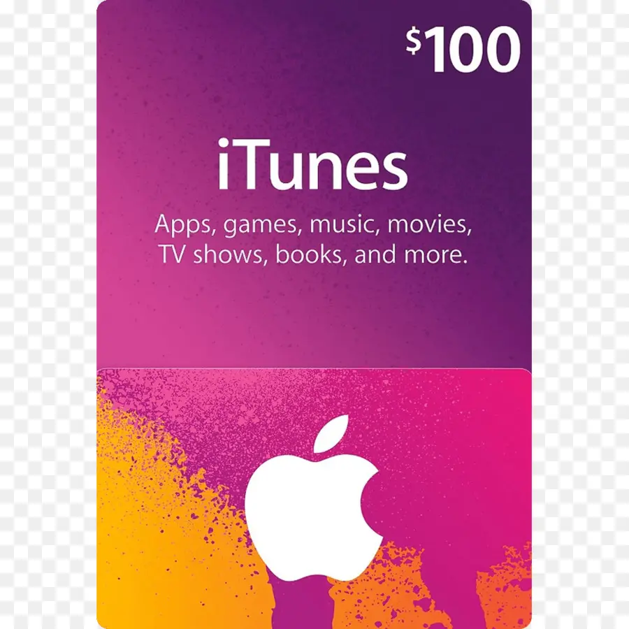 Carte Cadeau Itunes，100  PNG