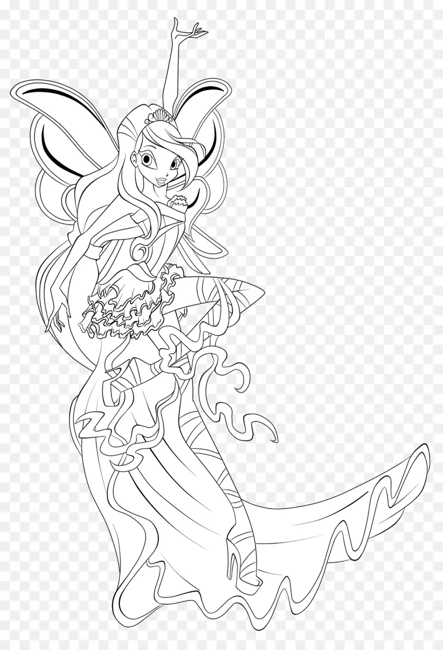 Bloom，Livre De Coloriage PNG