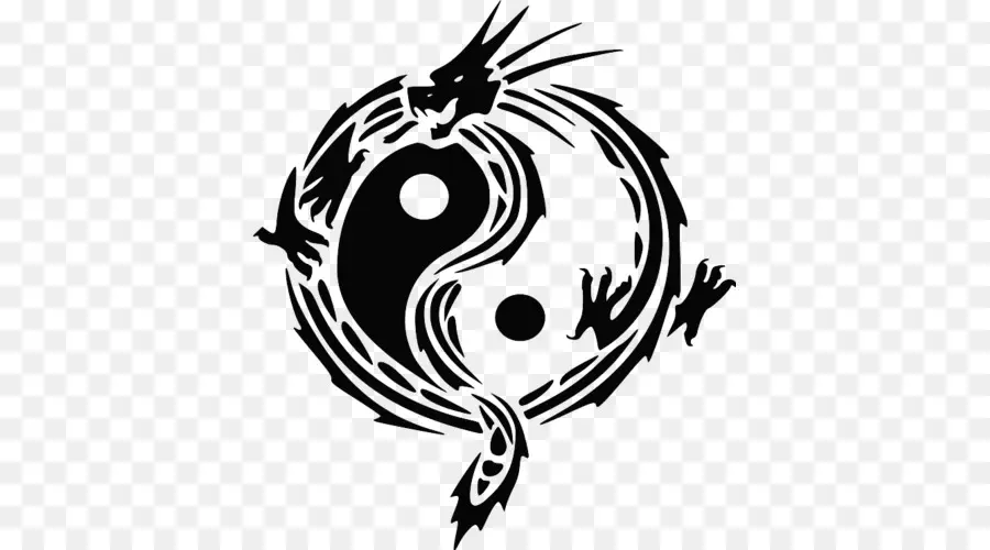 Yin Yang，Dragon PNG