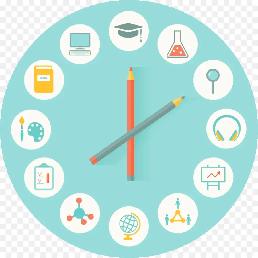 Horloge De L'éducation，Temps PNG