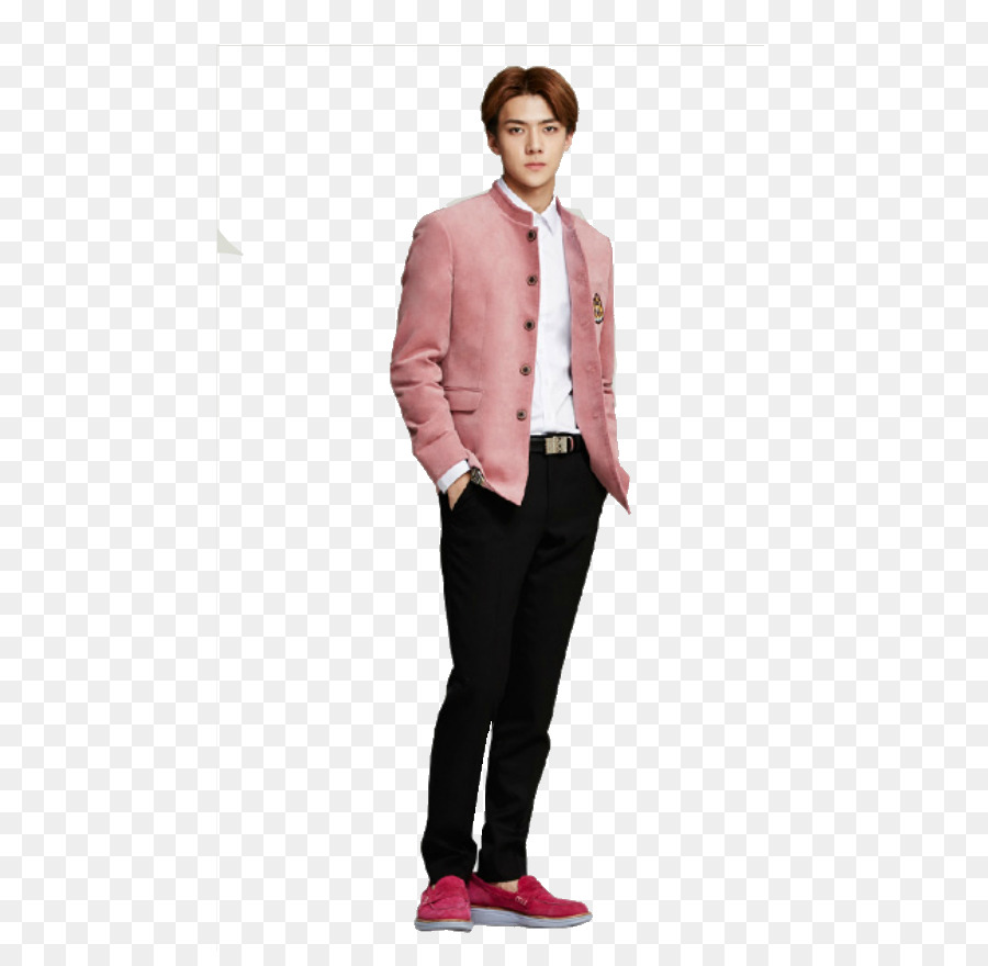 Personne，Veste Rose PNG