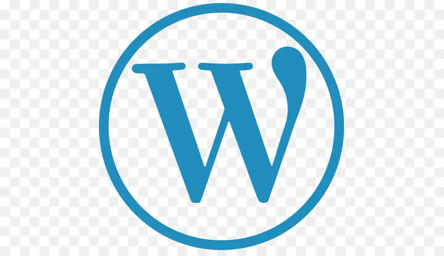 Logo Wordpress，Bleu PNG