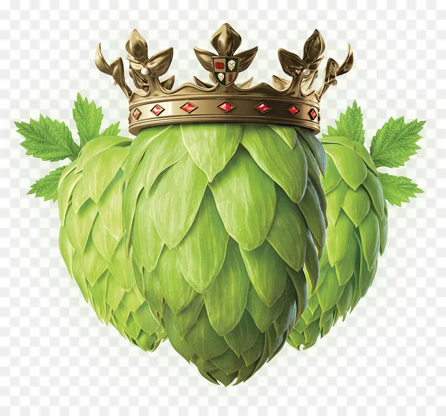 Houblon Avec Couronne，Bière PNG