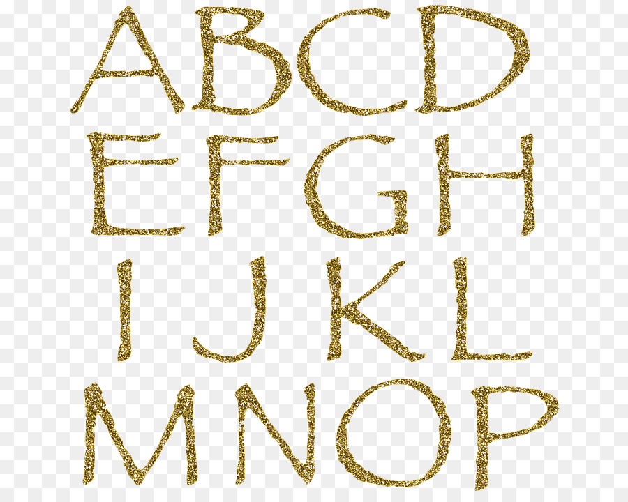 Lettres De L'alphabet Doré，Alphabet PNG