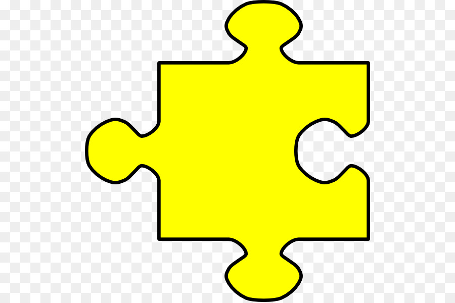 Pièce De Puzzle Jaune，Morceau PNG