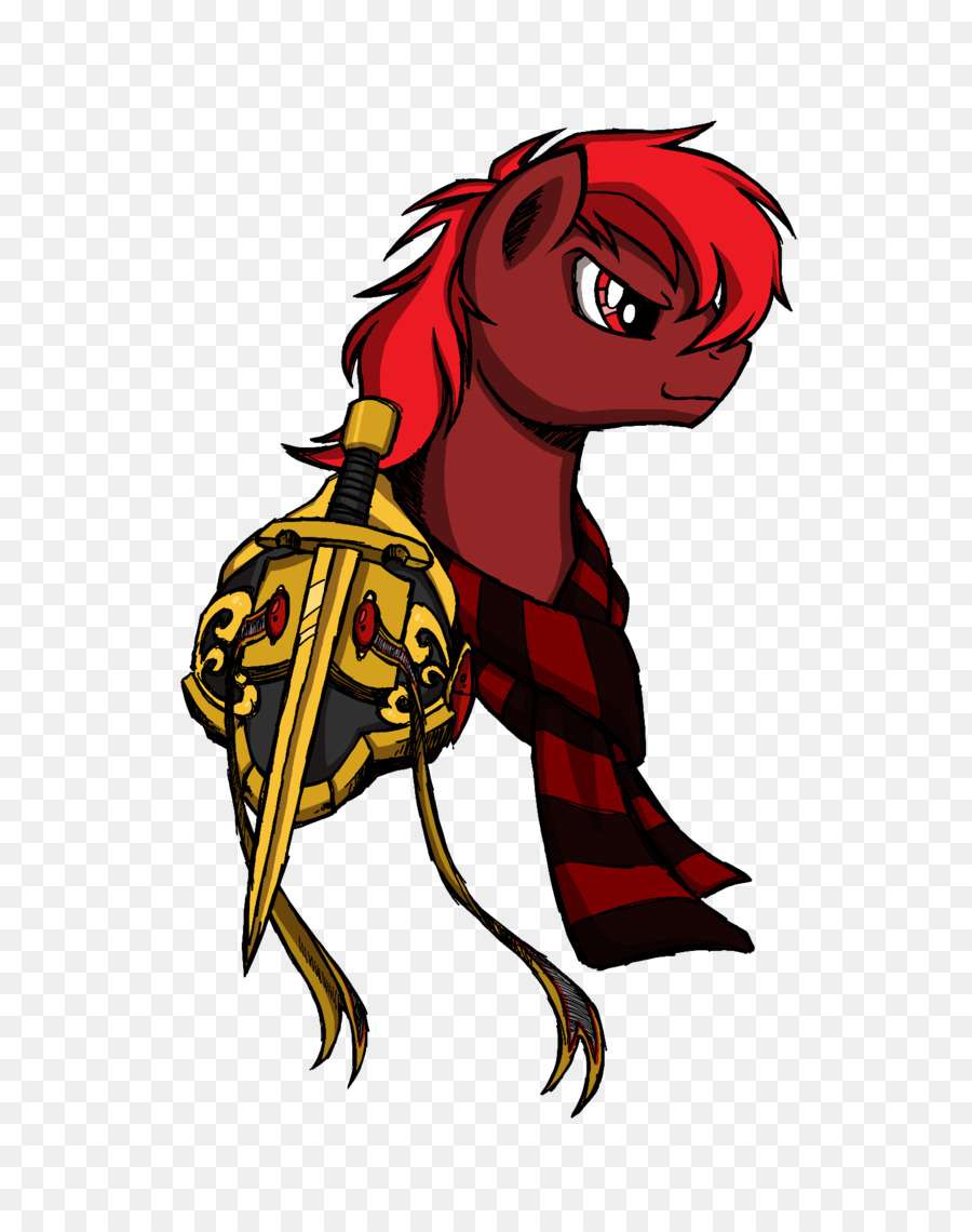 Poney Rouge，épée PNG