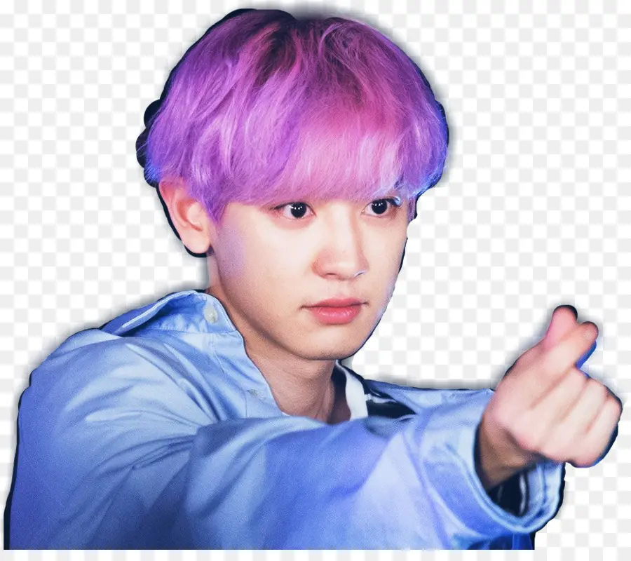 Personne Aux Cheveux Violets，Mode PNG