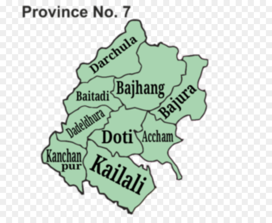 Carte De La Province N 7，Népal PNG