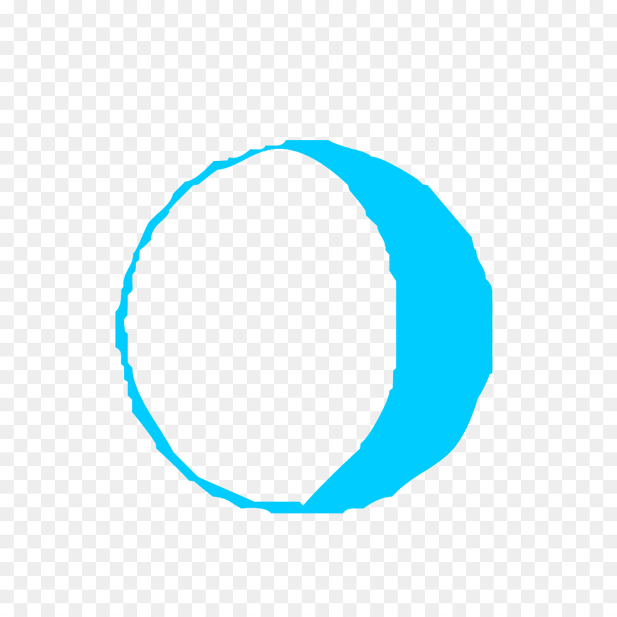 Croissant De Lune，Bleu PNG