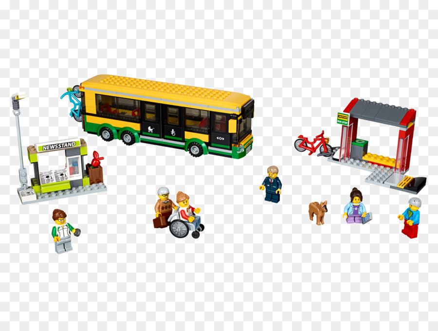 Bus，Lego 60154 De La Ville En Bus De La Gare PNG