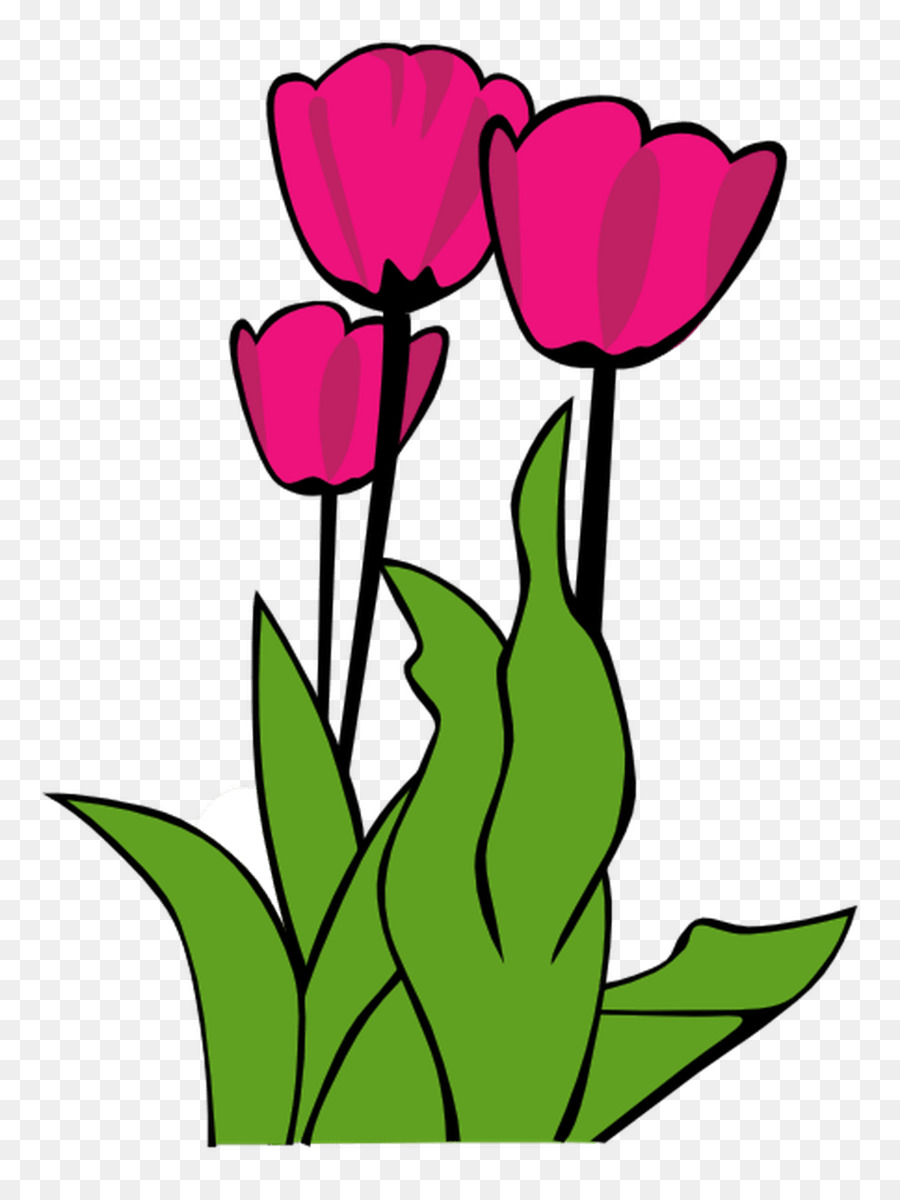 Fleurs Roses，Tiges PNG