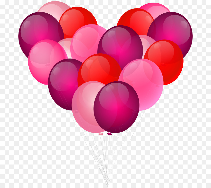 Ballons Roses，Faire La Fête PNG