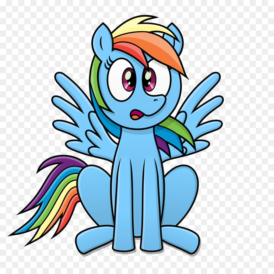 Poney Arc En Ciel，Coloré PNG