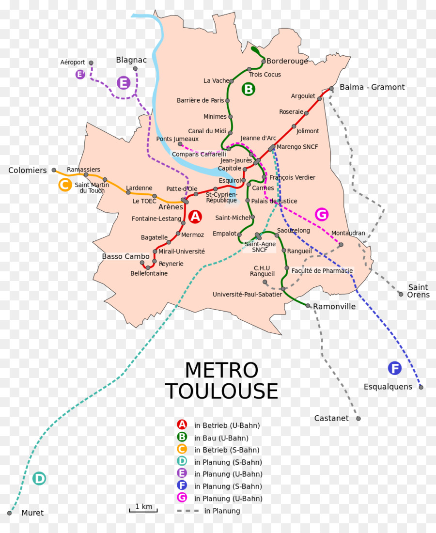 Métro De Toulouse，Ligne PNG