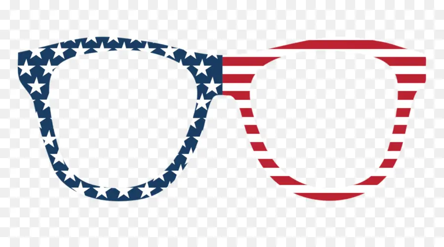 Lunettes Drapeau Américain，Lunettes PNG