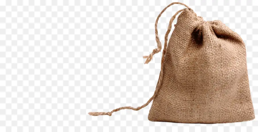 Sac En Toile De Jute，Cordon De Serrage PNG