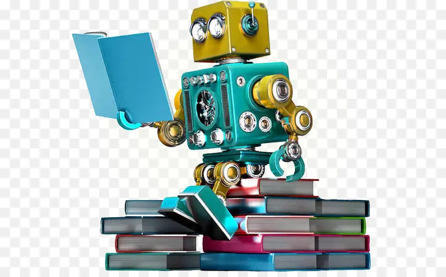 Lecture De Robots，Livres PNG